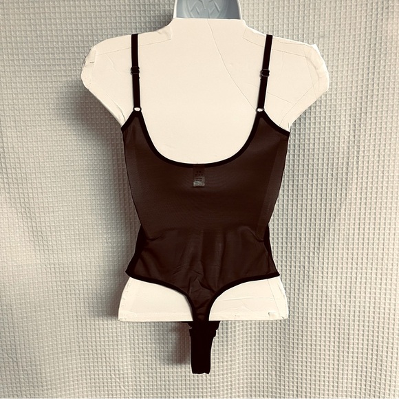 Popilush ladies sheer mesh shapewear slip thong bodysuit size small (NWT) - Picture 10 of 11